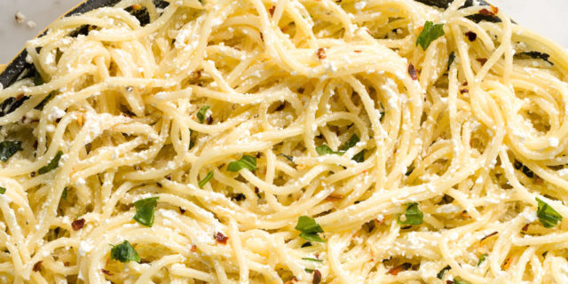 spaghetti zenzero e limone