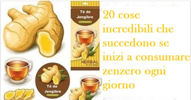 consumare zenzero ogni giorno