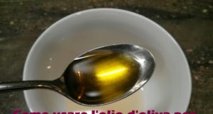olio d'oliva per eliminare il grasso