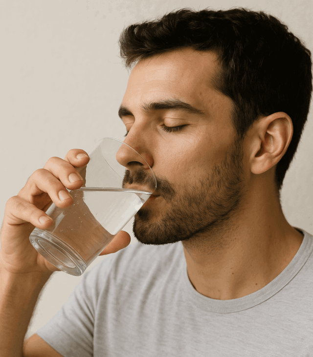 bere 8 bicchieri di acqua